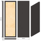 Manhattan AcoustaSense Absorption Panel Rectangular Back