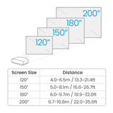 BenQ W5800 Screen Size Distance