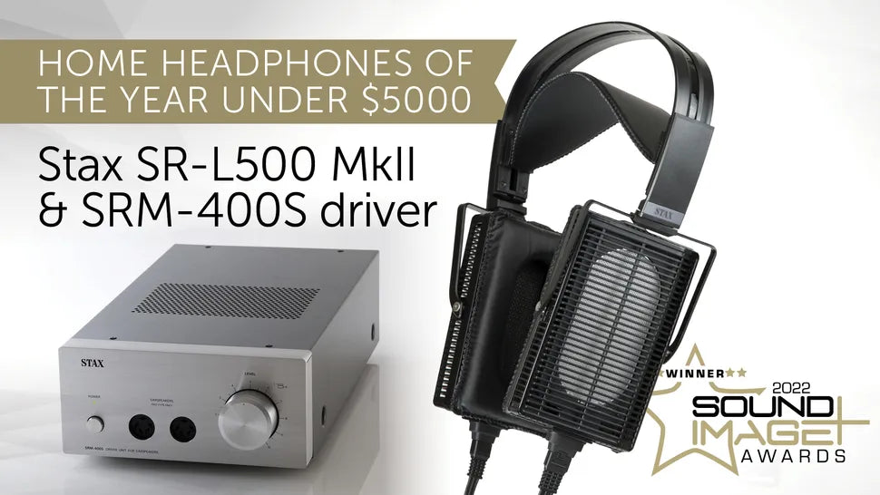 STAX SR-L500 MK2 Electrostatic Headphones Earspeakers Open-Back