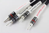 Tellurium Q Silver Diamond Speaker Cable 2 x 3m Terminals Closeup