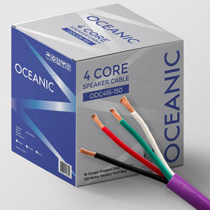 Oceanic 4 Core Speaker Cable 16 AWG Reelex - Purple