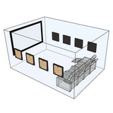 Manhattan AcoustaSense Acoustic Absorption Square Panel - 8 Pack