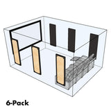 Manhattan AcoustaSense Absorption Panel Rectangular - 6 Pack