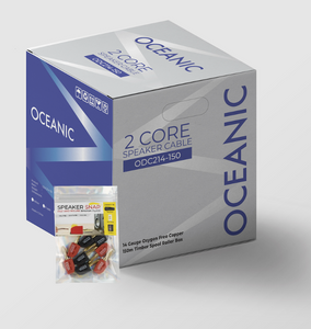 Oceanic 2 Core Speaker Cable 14 AWG - Purple + FREE Speaker Snap