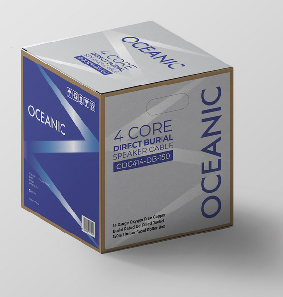 Oceanic 4 Core Direct Burial Speaker Cable 14 AWG - Brown
