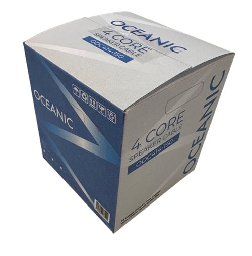 Oceanic 4 Core Speaker Cable 14 AWG - Black