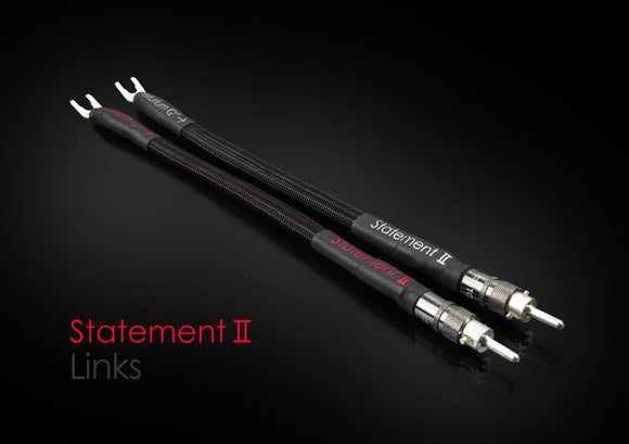 Tellurium Q Statement II Jumper Links Z Plug to Spade (Pair)