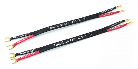 Tellurium Q Black II Jumper Links Z Plug to Spade
